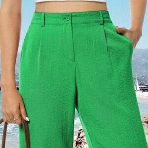 Airmenty Wide Leg Pants, High Waisted